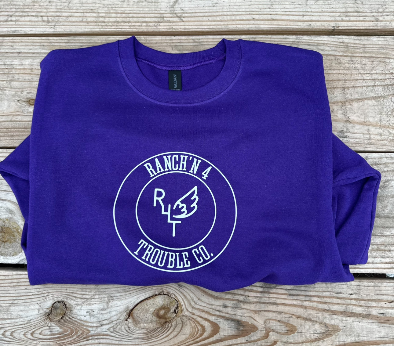 R4T Logo Crewneck Sweatshirt - Purple