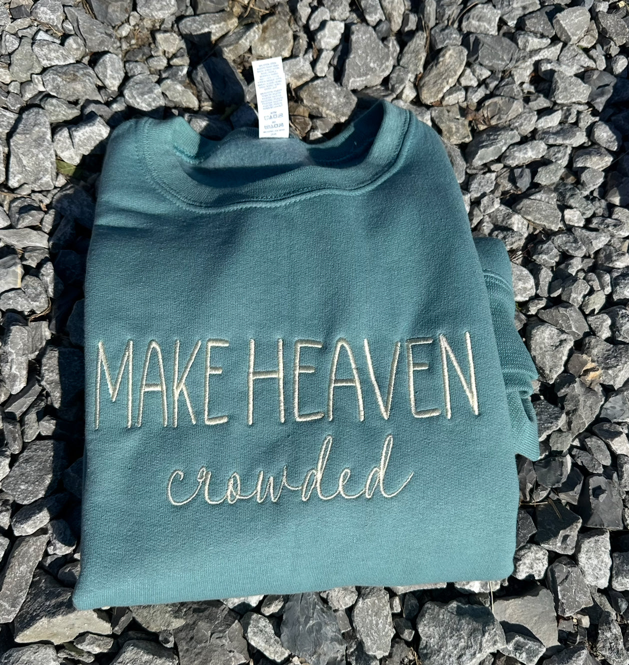 Make Heaven Crowded Crewneck Sweatshirt - Embroidered