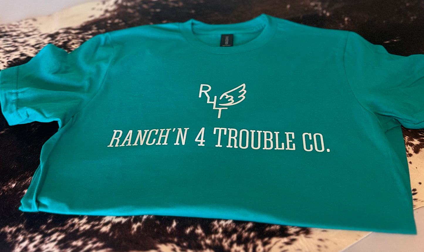 R4T Logo Short Sleeve - Jade w/ White Logo