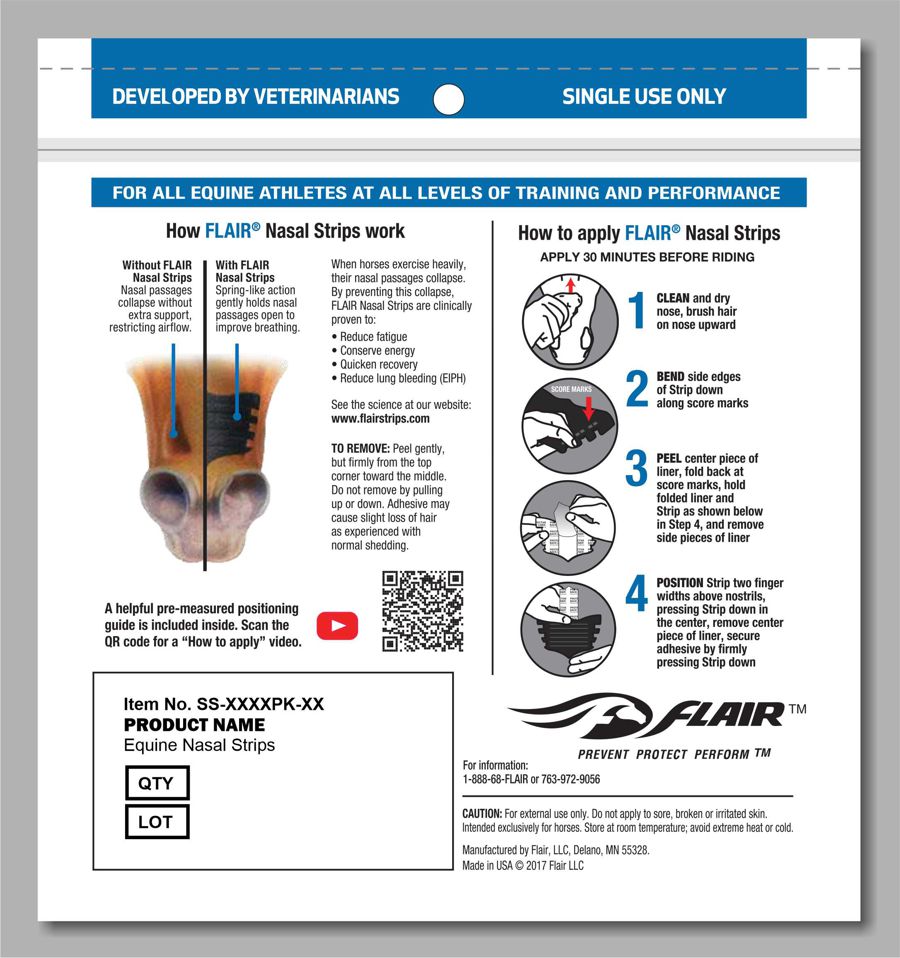 FLAIR® Equine Nasal Strips