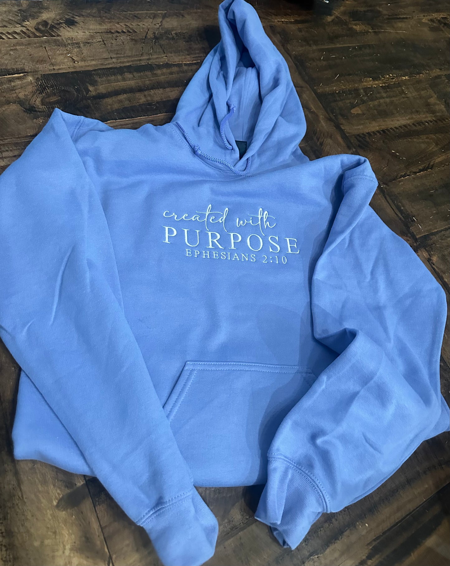 created with PURPOSE - PREORDER Hoodie & Crewneck.  Preorders close November 15th