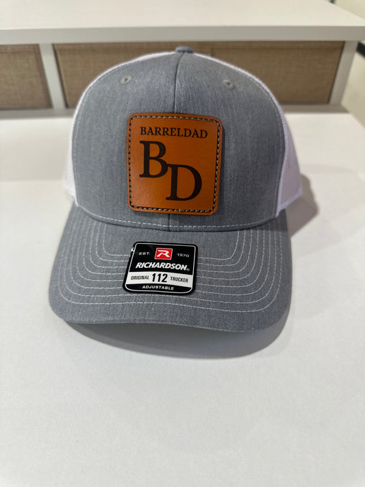 Barreldad Logo Hat - Heather Grey/White