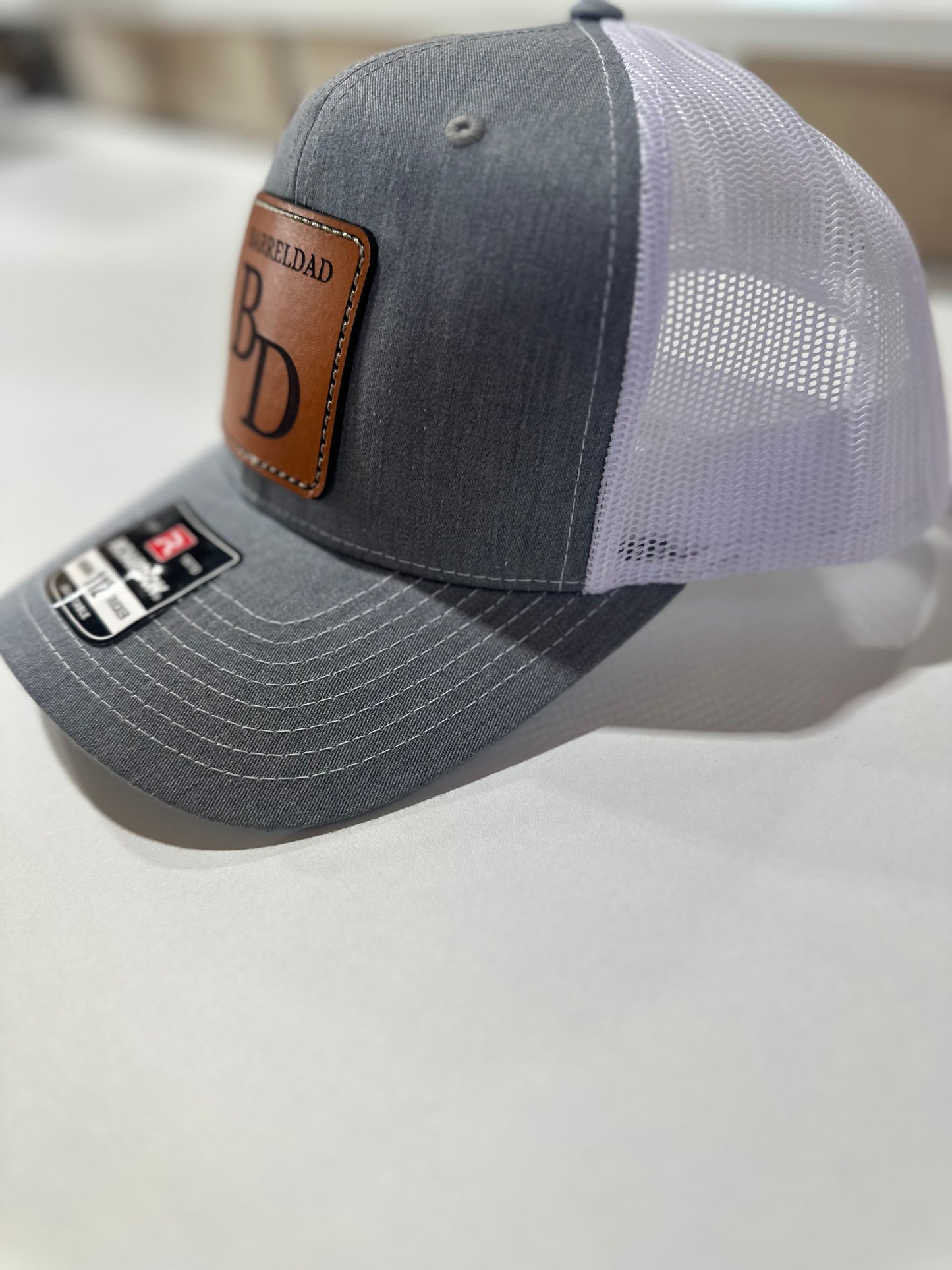 Barreldad Logo Hat - Heather Grey/White