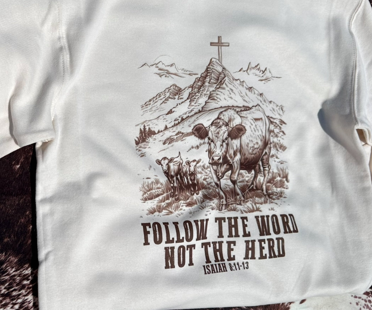 Follow The Word Not The Herd - Crew Neck Sweatshirt