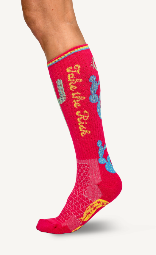 Take the Risk Hot Pink Performance Socks