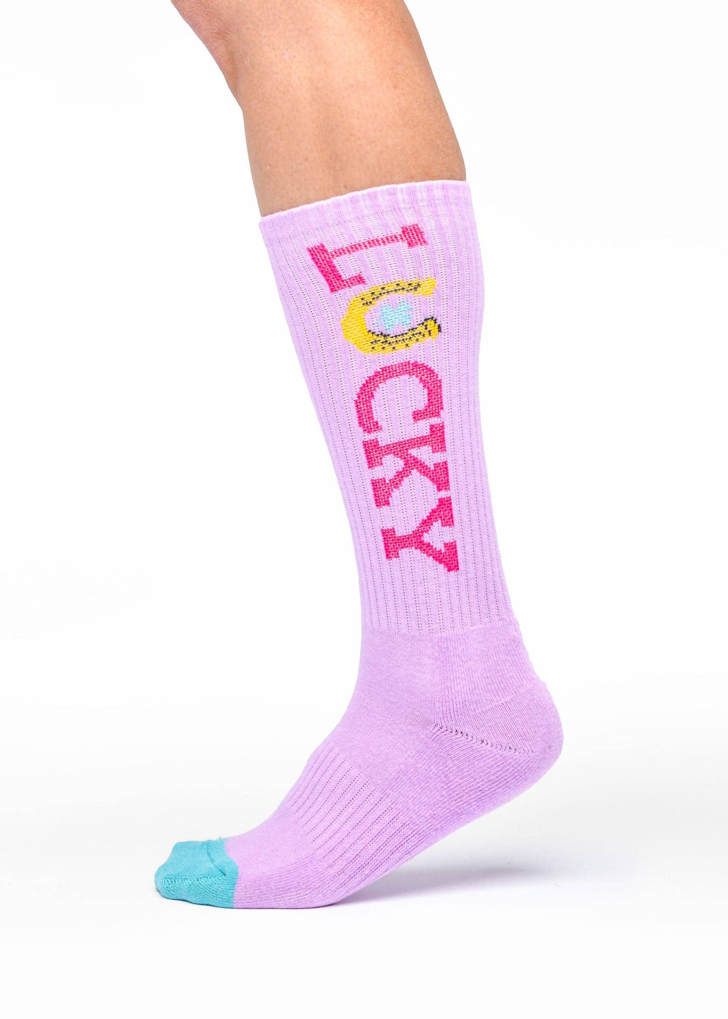 Lucky Lavender Light Pink Performance Socks