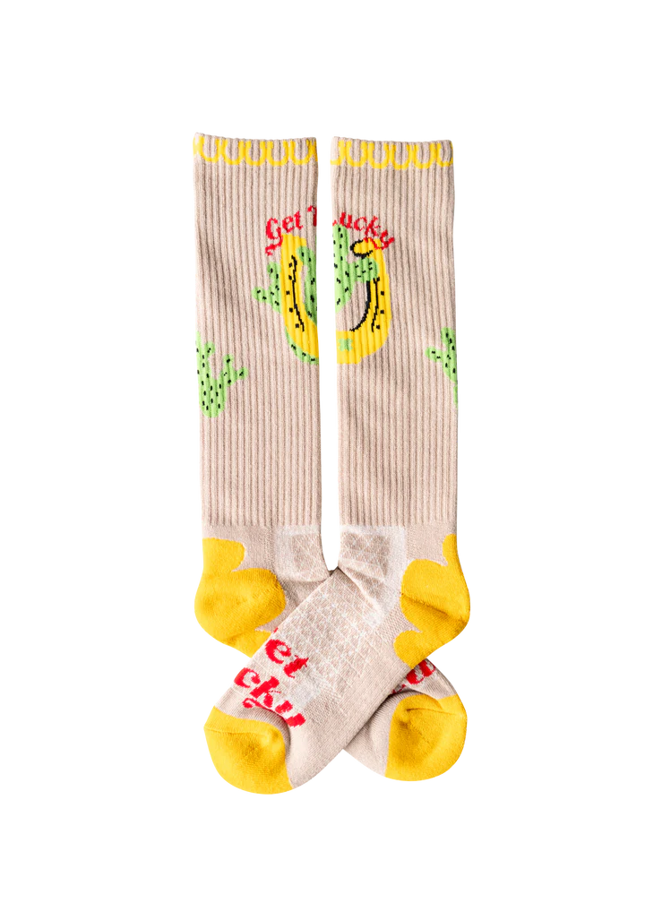 Get Lucky Tan Performance Boot Socks